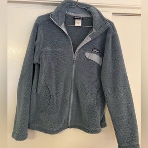 Patagonia fleece zip up jacket, blue, MED